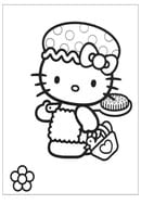 Hello Kitty kleurplaat 13